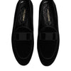 Dolce &amp; Gabbana – Schwarze Loafer aus Samt für formelle Herren