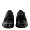 Dolce & Gabbana Black Leather Lace Up Men Derby Formal Shoes