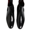 Dolce & Gabbana Black Chelsea Slip On Mid Calf Boots Shoes