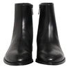 Dolce & Gabbana Black Leather Mid Calf Men Boots Shoes