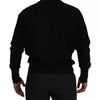 Dolce & Gabbana Black Cotton Crewneck Sweatshirt Sweater