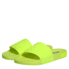 Dolce & Gabbana Green Rubber Slides Sandals Beachwear Shoes