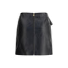 Versace Black Lamb Ovis Aries Aries Mini Skirt