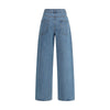 Rohe Blue Cotton Relaxed Fit Jeans
