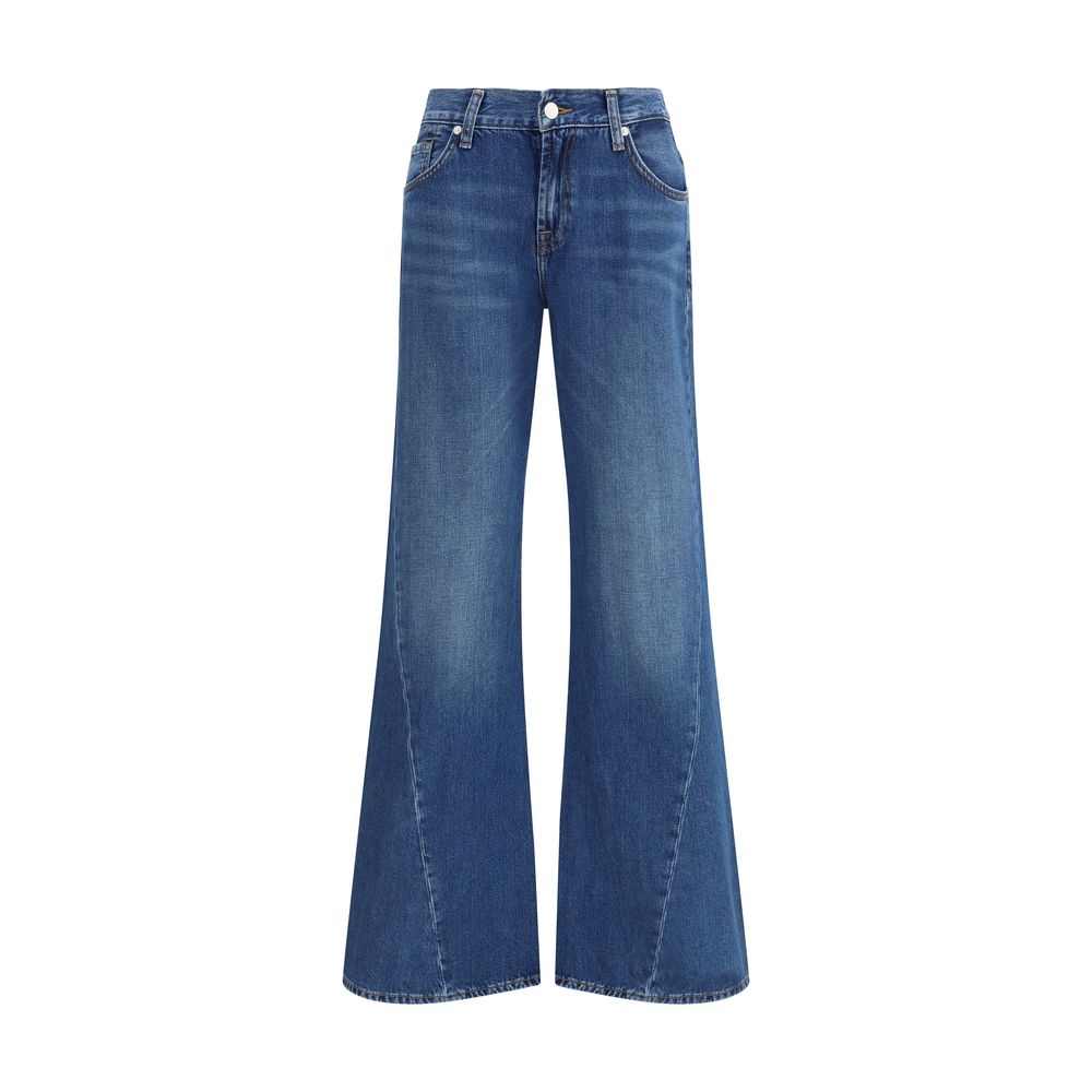 7FOR Blaue Baumwoll-Schlagjeans