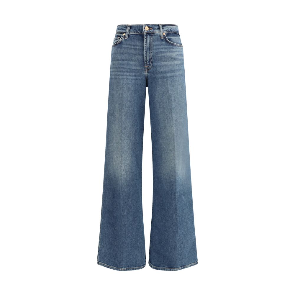 7FOR Blaue Baumwoll-Schlagjeans