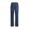 7FOR Blue Cotton Straight-Leg Jeans