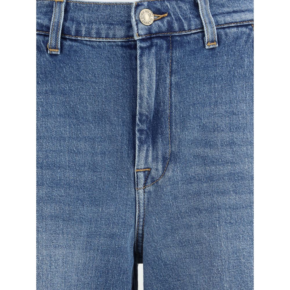 7FOR Hellblaue Baumwolljeans mit lockerer Passform