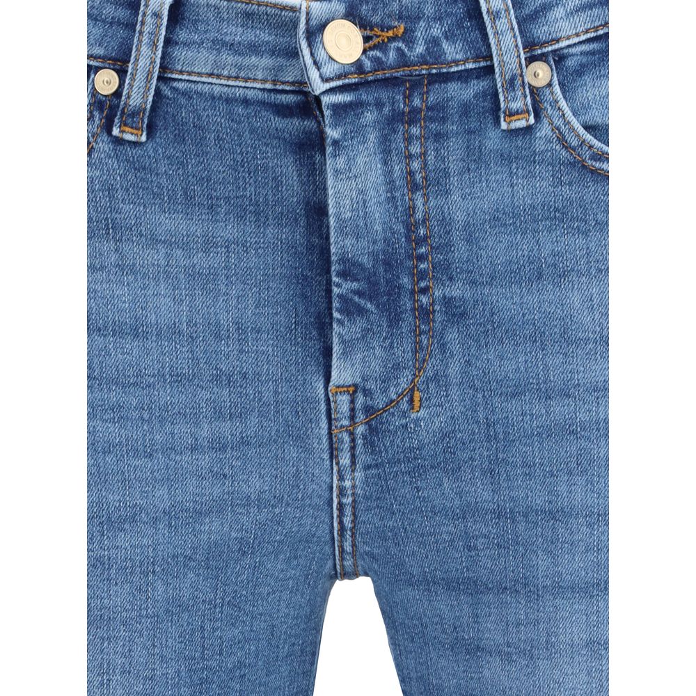 7FOR Blaue Baumwoll-Schlagjeans