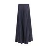 Balenciaga Blue Polyester Long Skirt