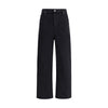 Self-Portrait Black Cotton High-Waisted Jean