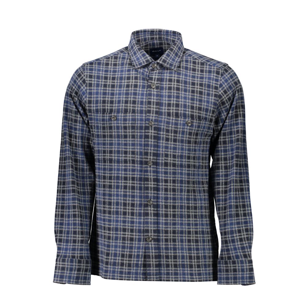 Gant Blu Cotton Men Shirt