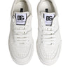Dolce & Gabbana White Miami Leather Low Top Sneakers Shoes
