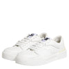 Dolce & Gabbana White Miami Leather Low Top Sneakers Shoes