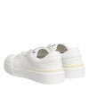 Dolce & Gabbana White Miami Leather Low Top Sneakers Shoes