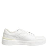 Dolce & Gabbana White Miami Leather Low Top Sneakers Shoes