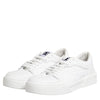 Dolce & Gabbana White Miami Leather Low Top Sneakers Shoes
