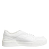 Dolce & Gabbana White Miami Leather Low Top Sneakers Shoes