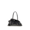 The Attico Black Calf Leather Bos Taurus Shoulder Bag