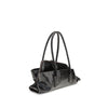 The Attico Black Calf Leather Bos Taurus Shoulder Bag