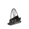 The Attico Black Calf Leather Bos Taurus Shoulder Bag