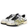 Dolce & Gabbana White Logo Print Low Top Men Sneakers Shoes