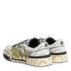Dolce & Gabbana White Logo Print Low Top Men Sneakers Shoes