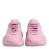 Dolce & Gabbana Pink Leather Daymaster Low Top Sneakers Shoes