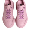 Dolce & Gabbana Pink Leather Daymaster Low Top Sneakers Shoes
