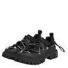Dolce & Gabbana Black Low Top Lace Up Trekking Sneakers Shoes