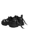 Dolce & Gabbana Black Low Top Lace Up Trekking Sneakers Shoes