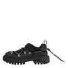 Dolce & Gabbana Black Low Top Lace Up Trekking Sneakers Shoes