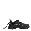 Dolce & Gabbana Black Low Top Lace Up Trekking Sneakers Shoes