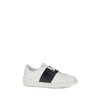 Valentino Garavani White Calf Leather Bos Taurus Low Top Sneakers
