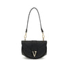 Versace Black Calf Leather Bos Taurus Shoulder Bag