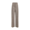 Rohe Beige Fleece Wool Casual Pants