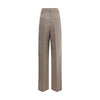 Rohe Beige Fleece Wool Casual Pants