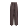 P.A.R.O.S.H. Brown Fleece Wool Dress Pants