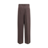 P.A.R.O.S.H. Brown Fleece Wool Dress Pants