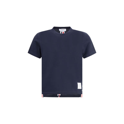 Thom Browne Blue Cotton T-Shirt