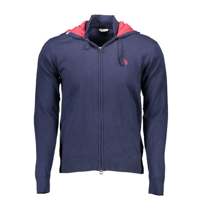 U.S. POLO ASSN. Blue Cotton Men Cardigan