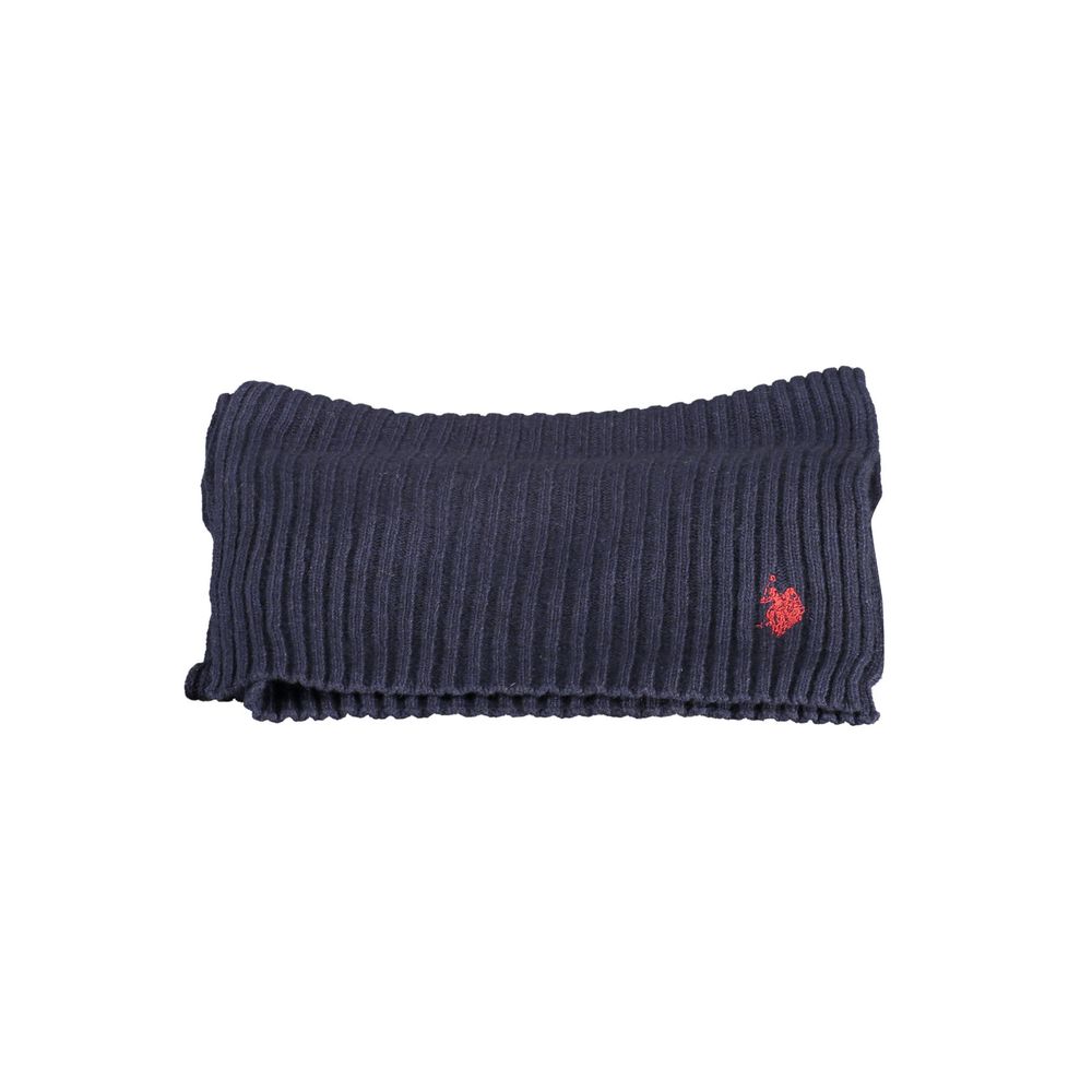 U.S. POLO ASSN. Blue Wool Unisex Scarf
