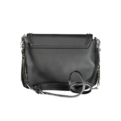BYBLOS Black Polyurethane Women's Shoulder Bag