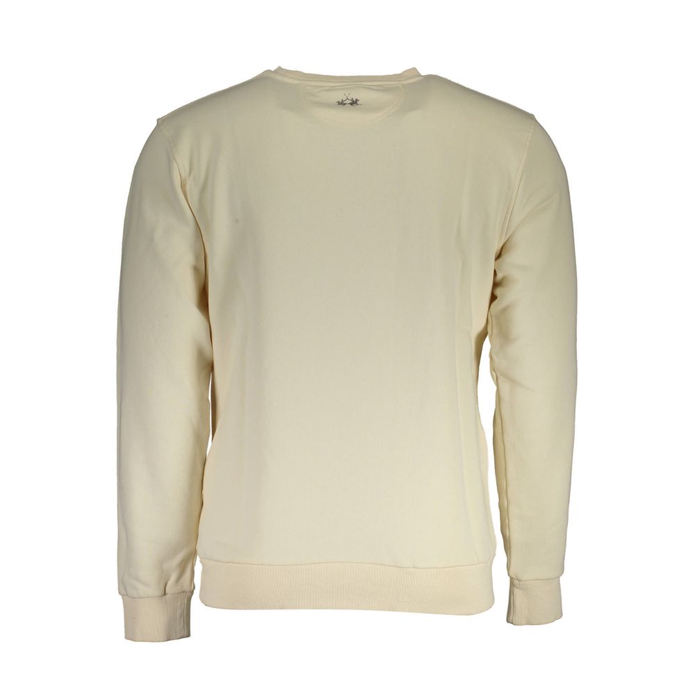 La Martina Bianco Cotton Mens Sweatshirt