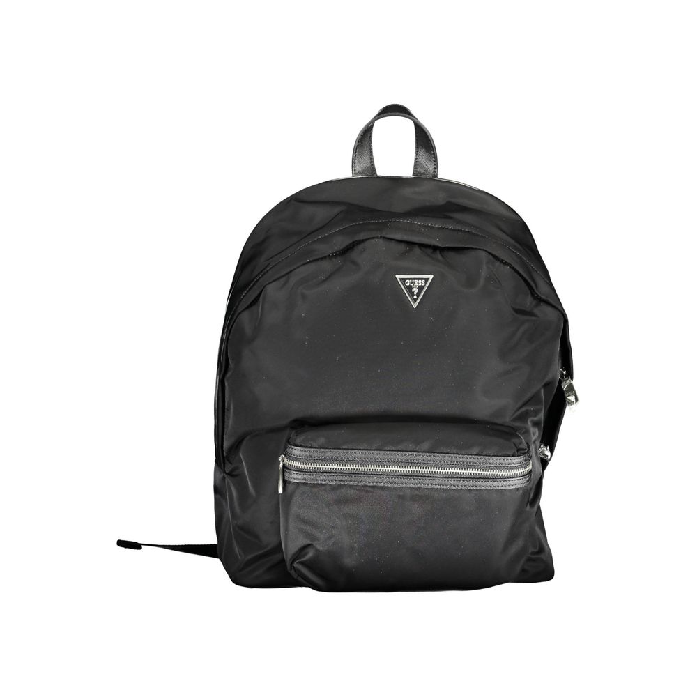 Guess Jeans Nero Nylon Men Backpack