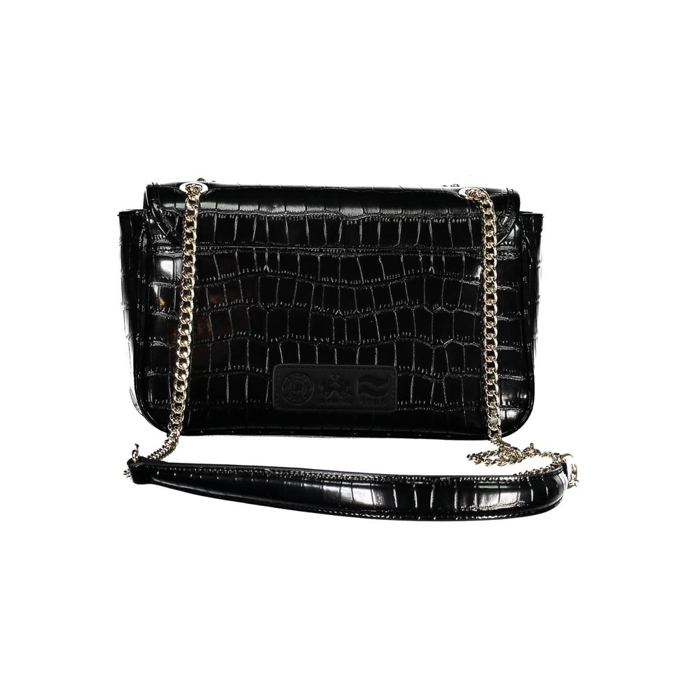 La Martina Nero Poliuretano Women Shoulder Bag