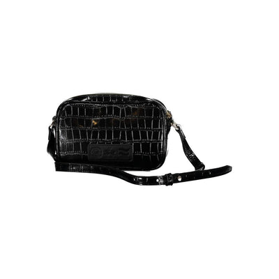 La Martina Black Polyurethane Women Shoulder Bag