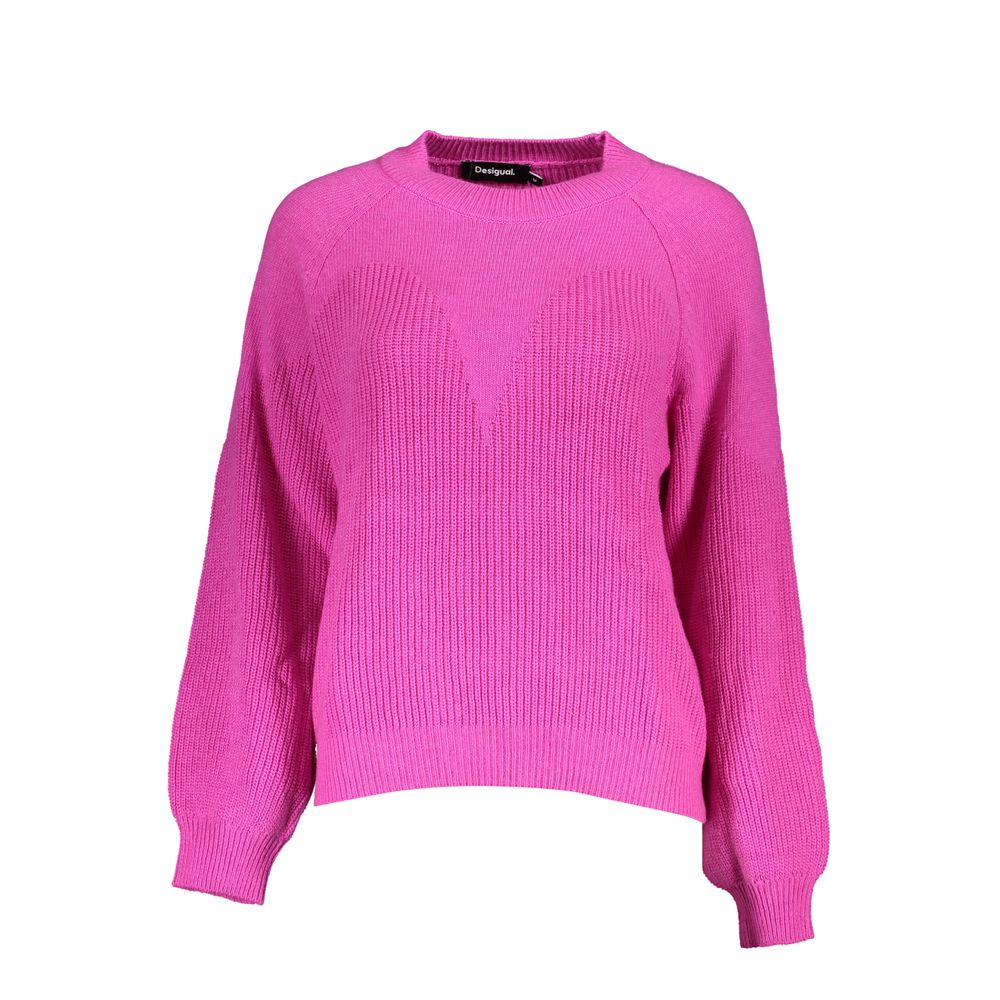 Desigual Pullover aus rosa Stoff