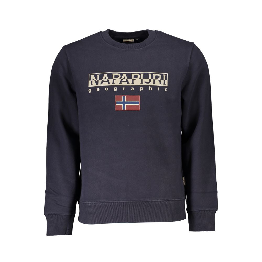 Napapijri blaues Baumwoll-Sweatshirt