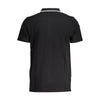 Fila Black Cotton Men Polo Shirt